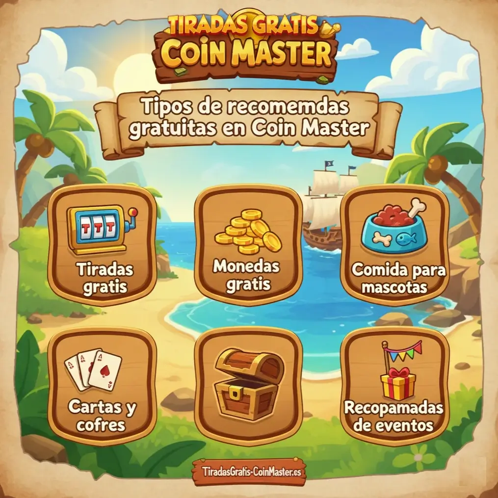 Tipos de recompensas gratuitas en Coin Master